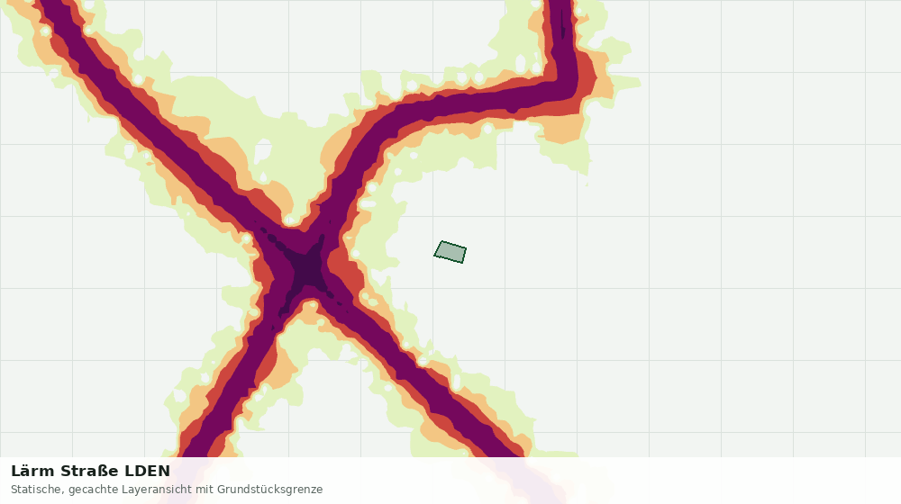 Statische Kartenansicht: Lärm Straße LDEN