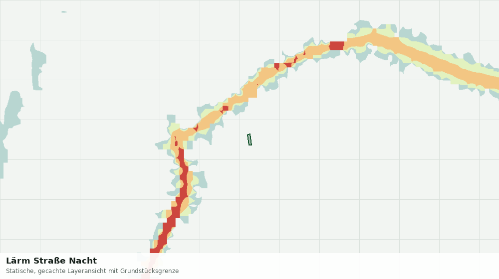 Statische Kartenansicht: Lärm Straße Nacht