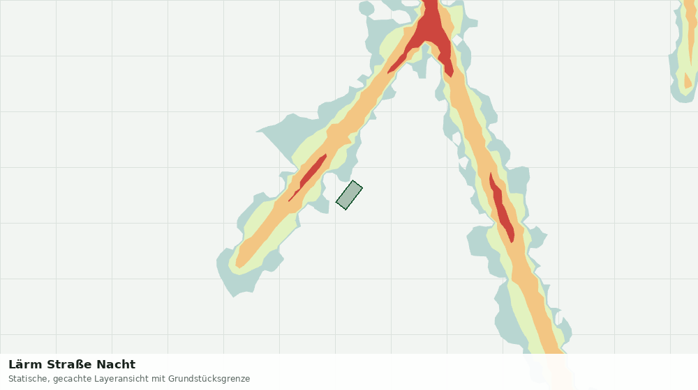 Statische Kartenansicht: Lärm Straße Nacht