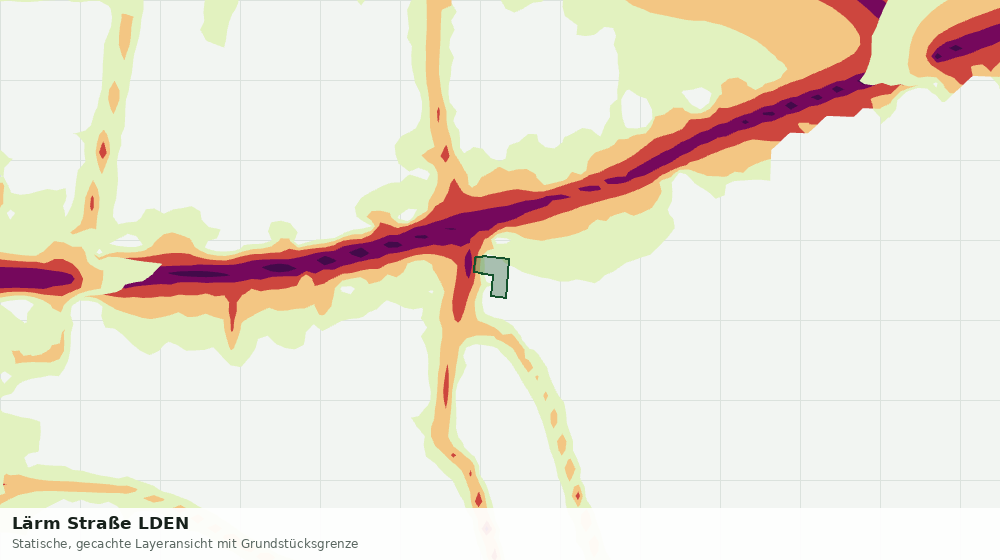 Statische Kartenansicht: Lärm Straße LDEN