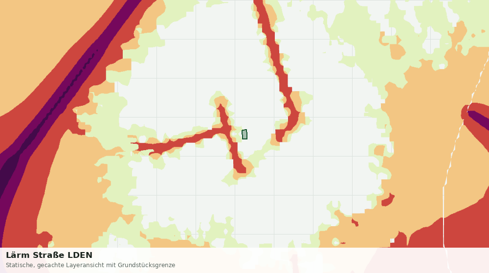Statische Kartenansicht: Lärm Straße LDEN
