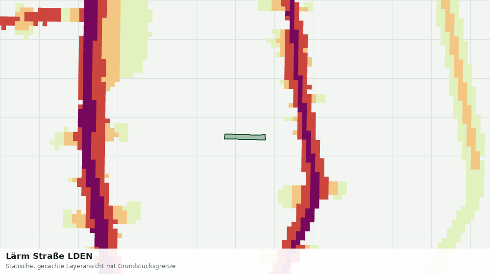 Statische Kartenansicht: Lärm Straße LDEN