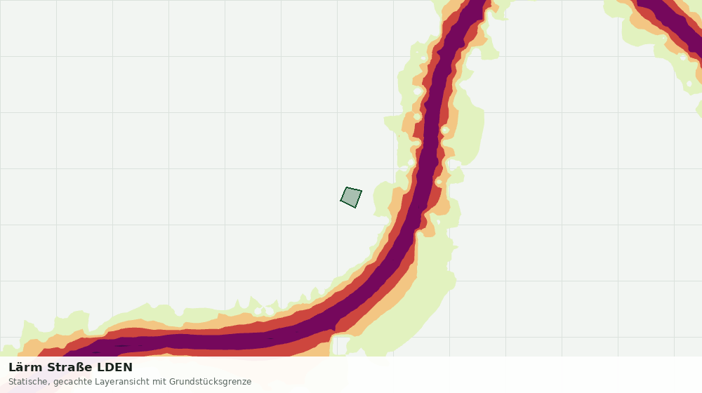 Statische Kartenansicht: Lärm Straße LDEN