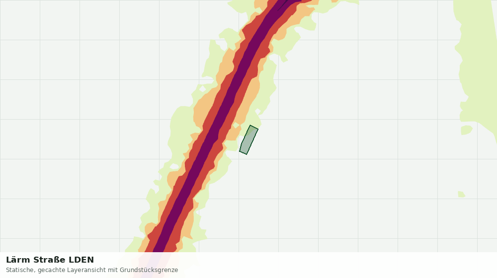 Statische Kartenansicht: Lärm Straße LDEN