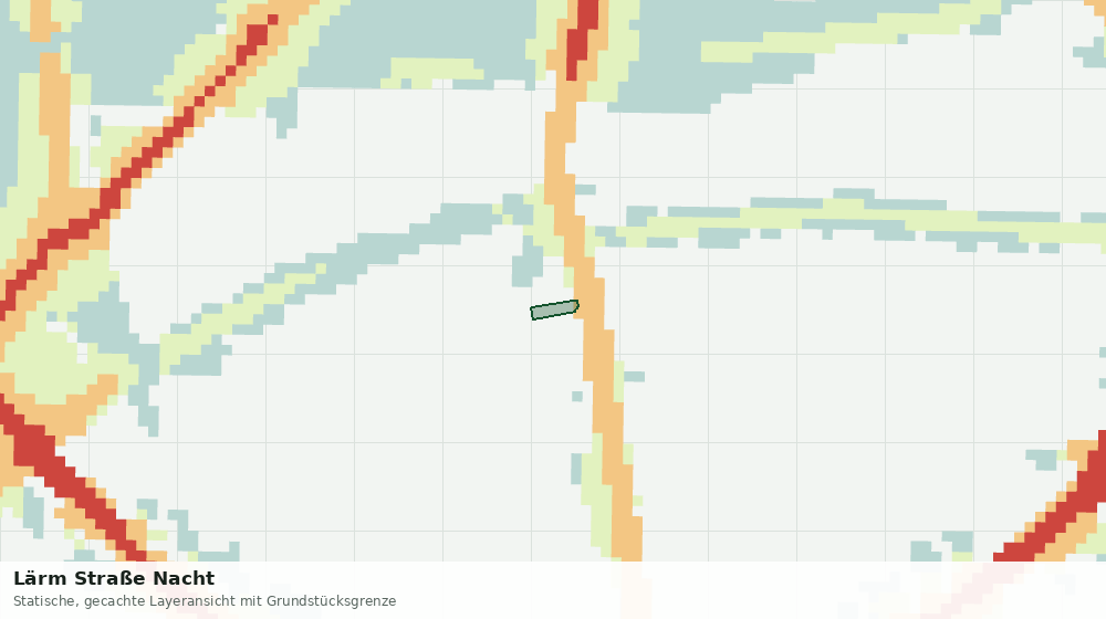 Statische Kartenansicht: Lärm Straße Nacht