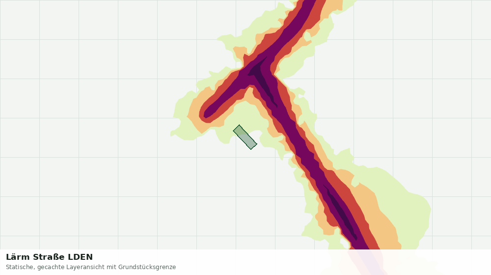 Statische Kartenansicht: Lärm Straße LDEN