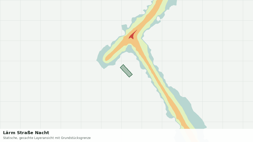 Statische Kartenansicht: Lärm Straße Nacht