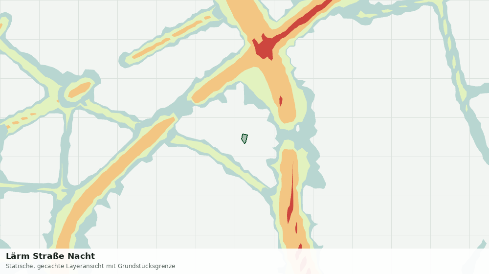 Statische Kartenansicht: Lärm Straße Nacht