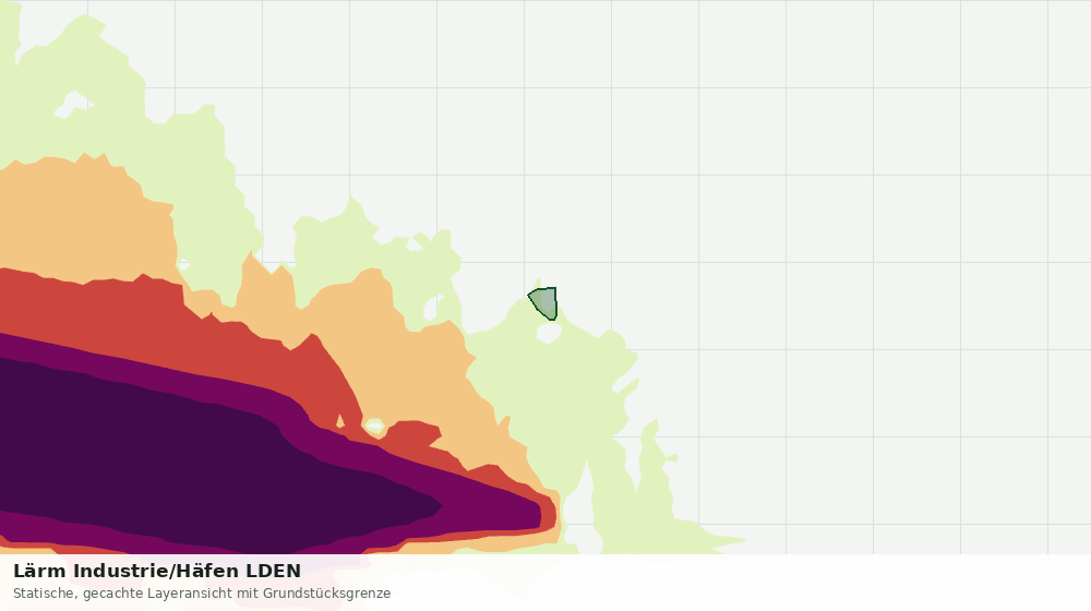 Statische Kartenansicht: Lärm Industrie/Häfen LDEN