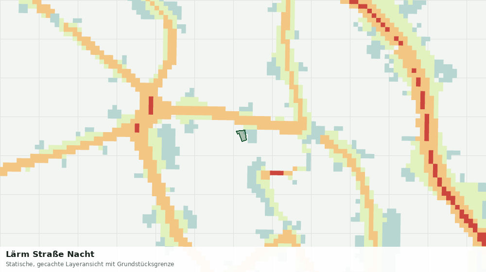 Statische Kartenansicht: Lärm Straße Nacht
