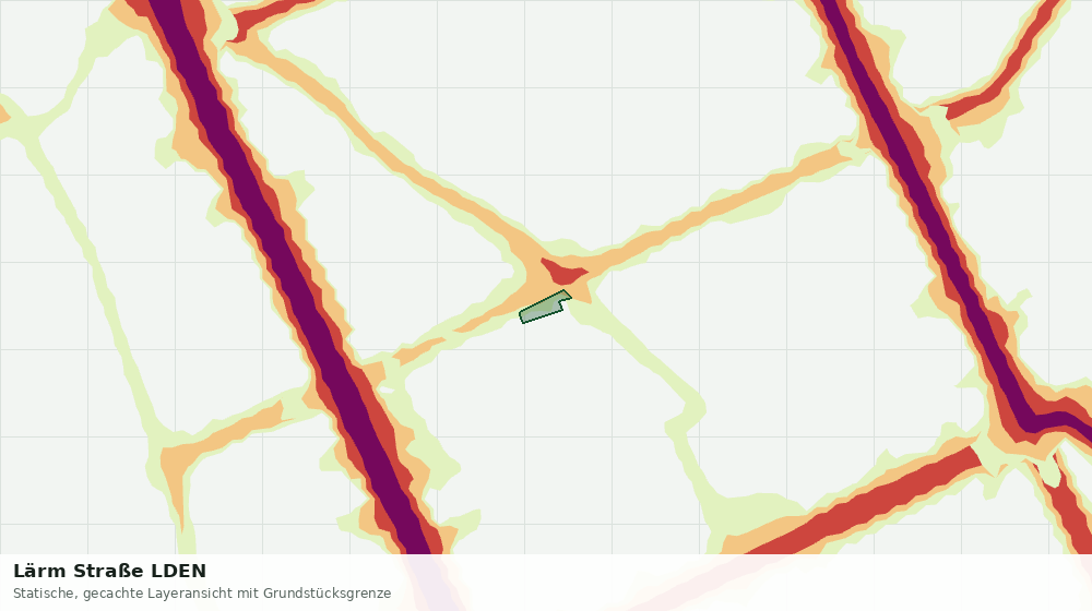 Statische Kartenansicht: Lärm Straße LDEN
