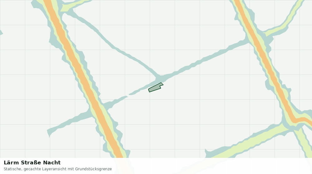 Statische Kartenansicht: Lärm Straße Nacht