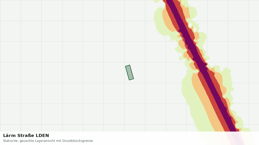 Statische Kartenansicht: Lärm Straße LDEN