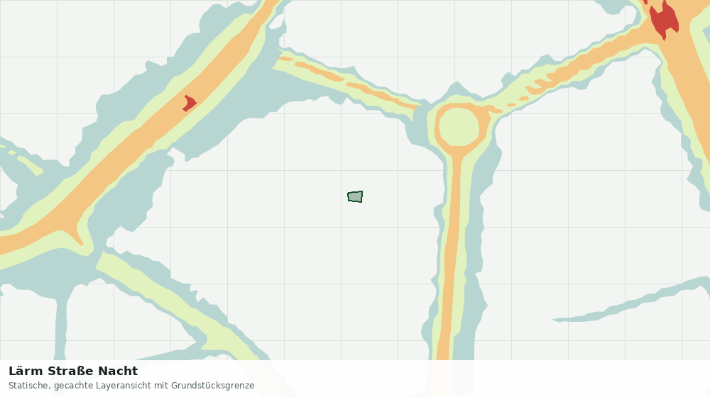 Statische Kartenansicht: Lärm Straße Nacht