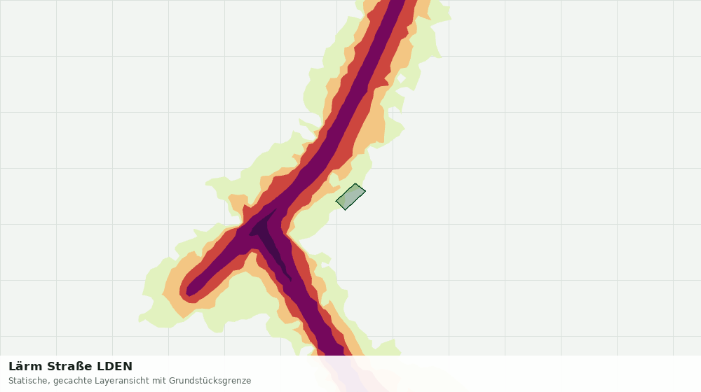 Statische Kartenansicht: Lärm Straße LDEN