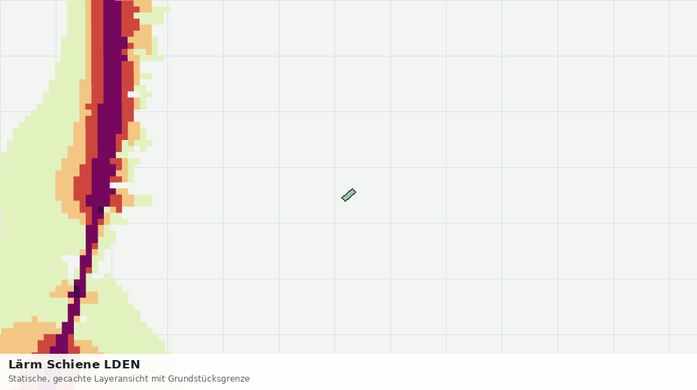 Statische Kartenansicht: Lärm Schiene LDEN
