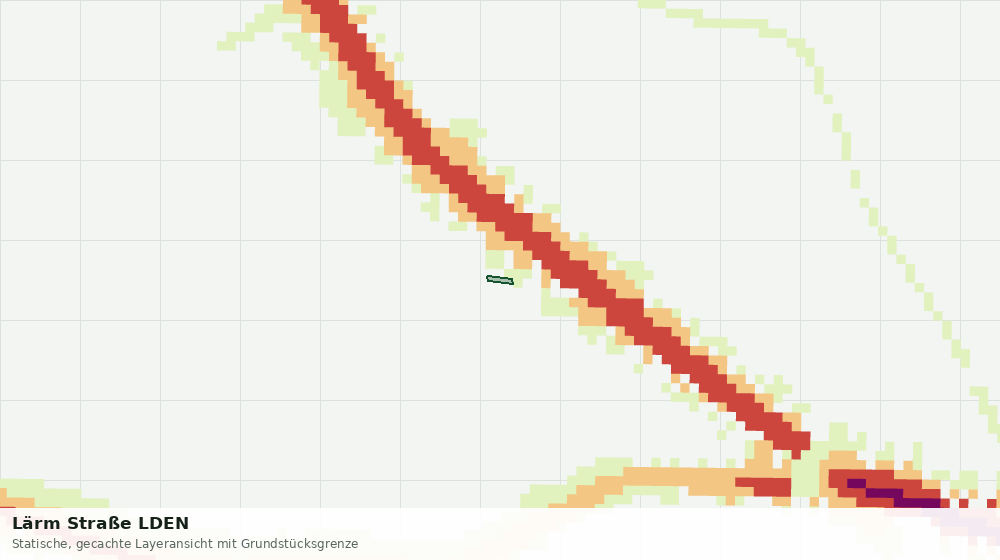 Statische Kartenansicht: Lärm Straße LDEN