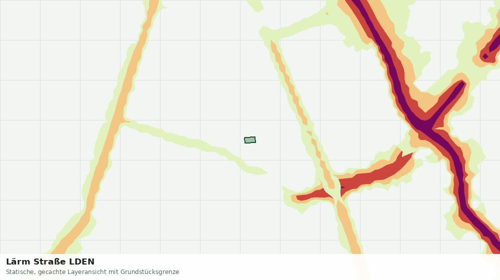 Statische Kartenansicht: Lärm Straße LDEN