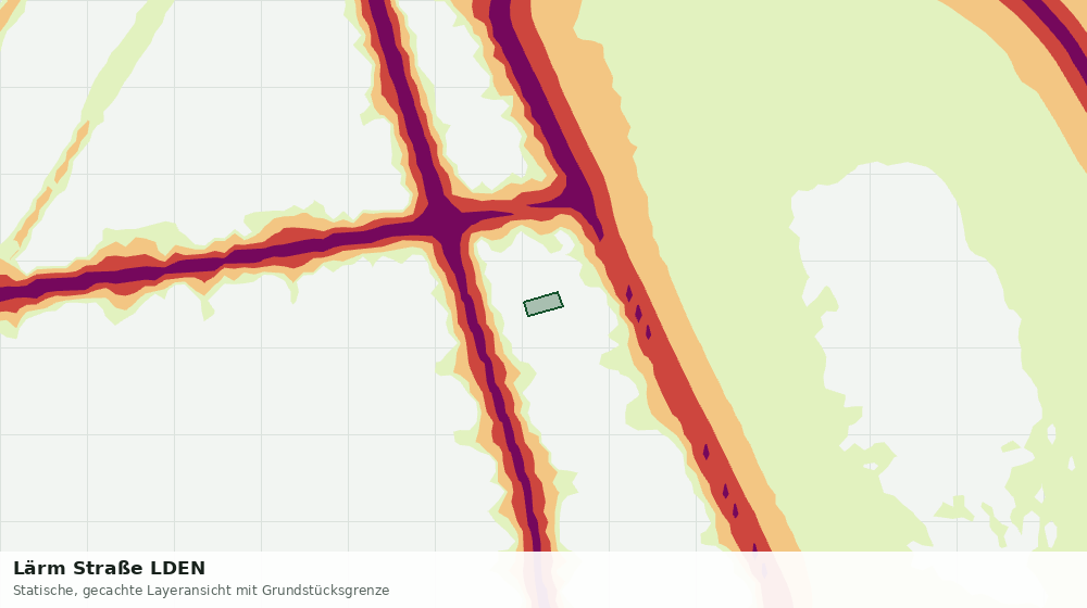 Statische Kartenansicht: Lärm Straße LDEN