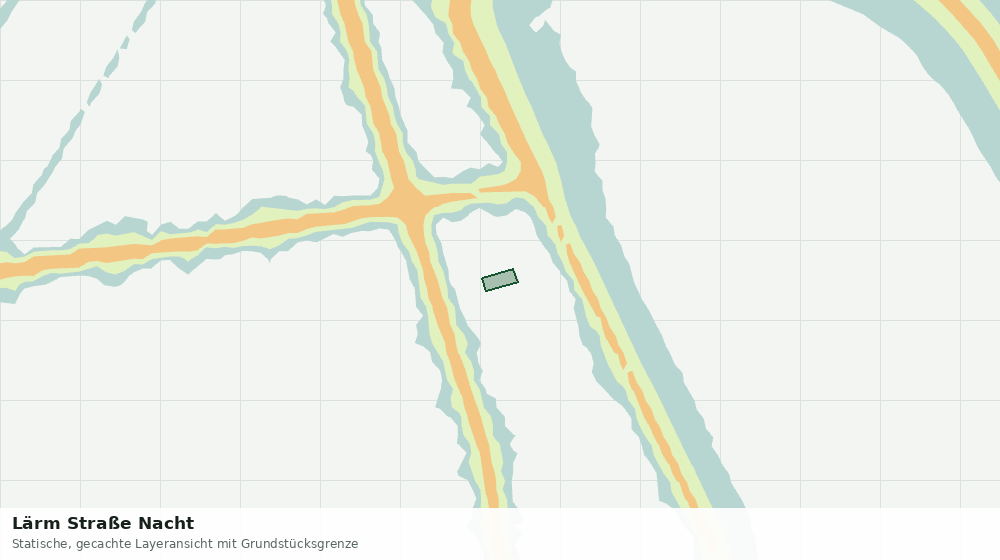 Statische Kartenansicht: Lärm Straße Nacht