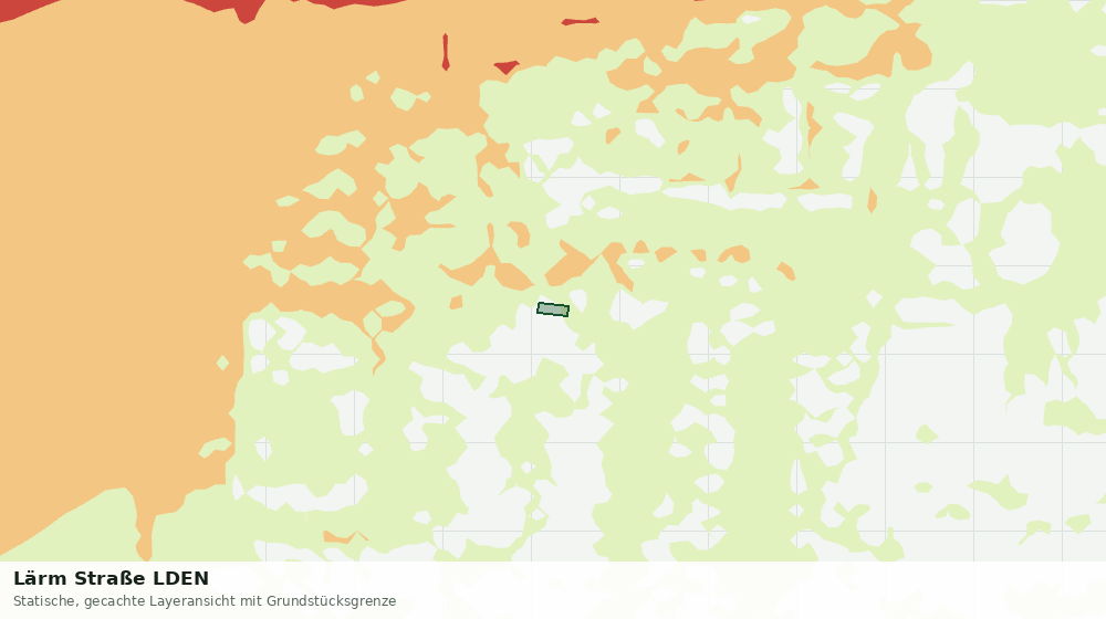 Statische Kartenansicht: Lärm Straße LDEN
