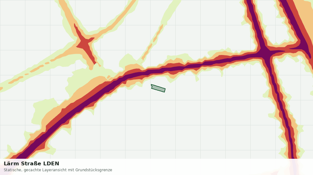 Statische Kartenansicht: Lärm Straße LDEN
