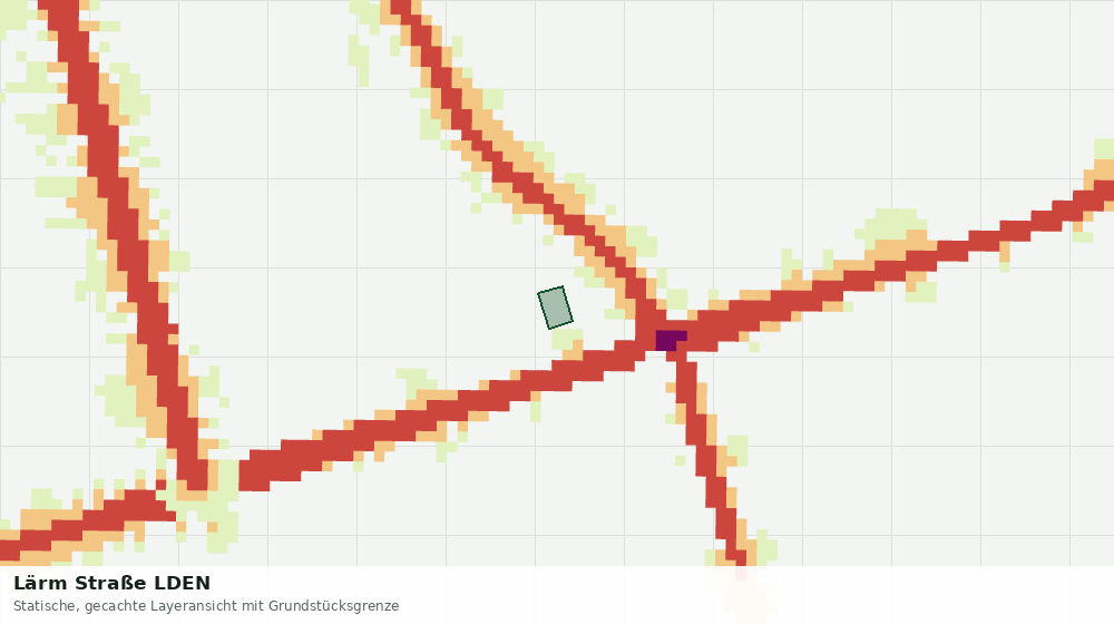 Statische Kartenansicht: Lärm Straße LDEN