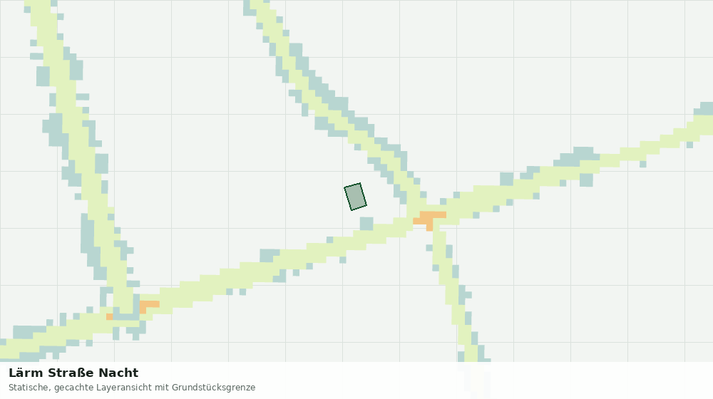 Statische Kartenansicht: Lärm Straße Nacht