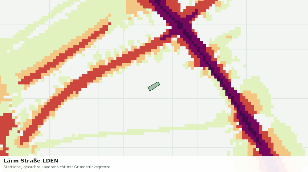 Statische Kartenansicht: Lärm Straße LDEN