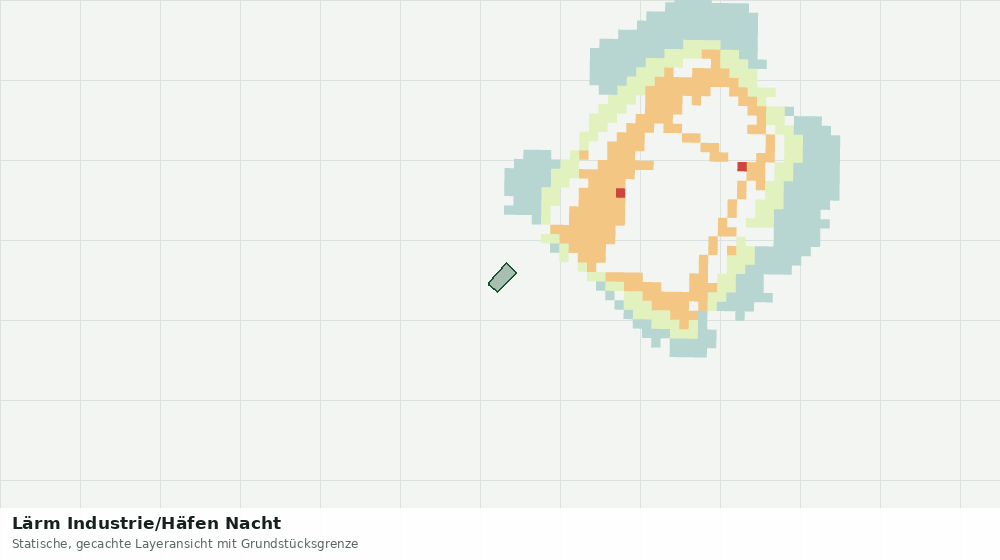 Statische Kartenansicht: Lärm Industrie/Häfen Nacht