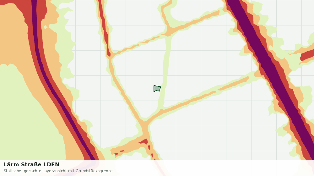 Statische Kartenansicht: Lärm Straße LDEN