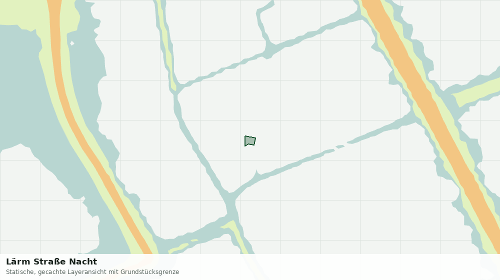 Statische Kartenansicht: Lärm Straße Nacht