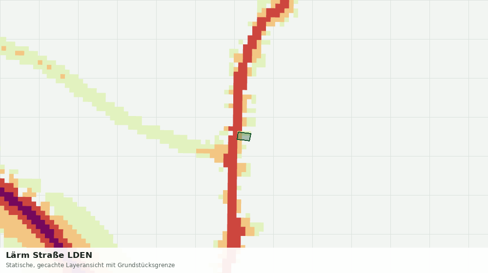 Statische Kartenansicht: Lärm Straße LDEN