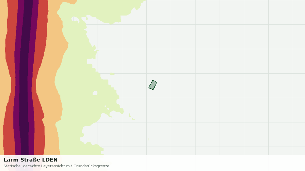 Statische Kartenansicht: Lärm Straße LDEN