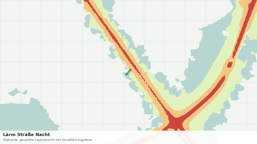 Statische Kartenansicht: Lärm Straße Nacht