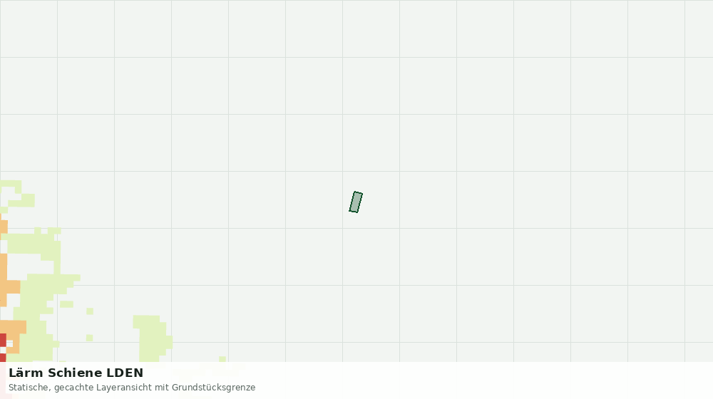 Statische Kartenansicht: Lärm Schiene LDEN