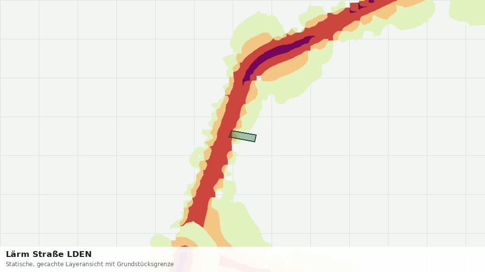 Statische Kartenansicht: Lärm Straße LDEN