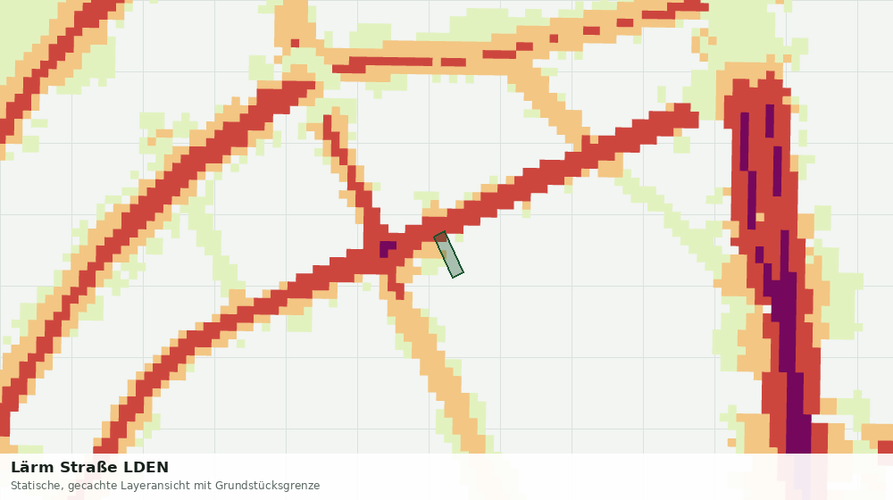 Statische Kartenansicht: Lärm Straße LDEN