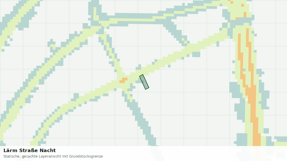 Statische Kartenansicht: Lärm Straße Nacht