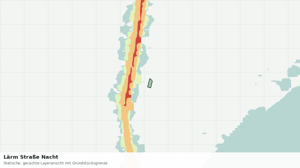 Statische Kartenansicht: Lärm Straße Nacht