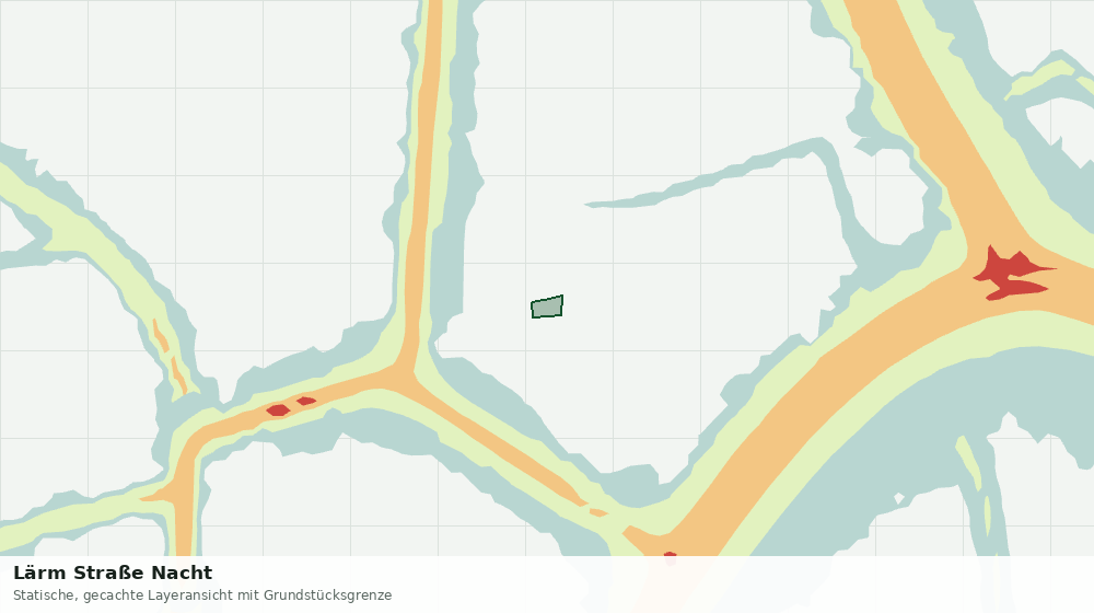 Statische Kartenansicht: Lärm Straße Nacht