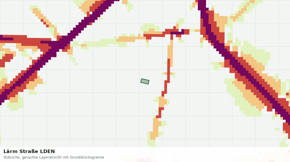 Statische Kartenansicht: Lärm Straße LDEN