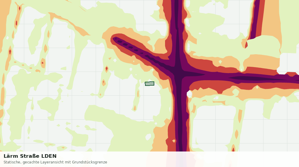 Statische Kartenansicht: Lärm Straße LDEN