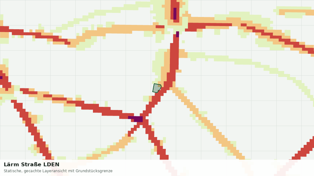 Statische Kartenansicht: Lärm Straße LDEN