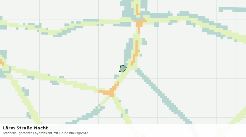 Statische Kartenansicht: Lärm Straße Nacht