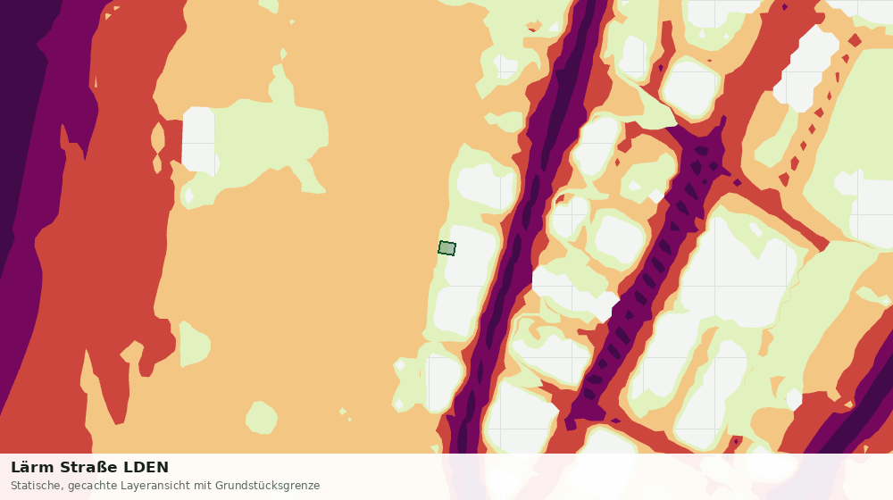 Statische Kartenansicht: Lärm Straße LDEN