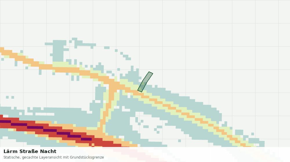 Statische Kartenansicht: Lärm Straße Nacht