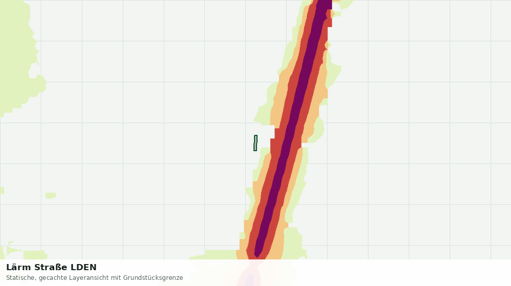 Statische Kartenansicht: Lärm Straße LDEN