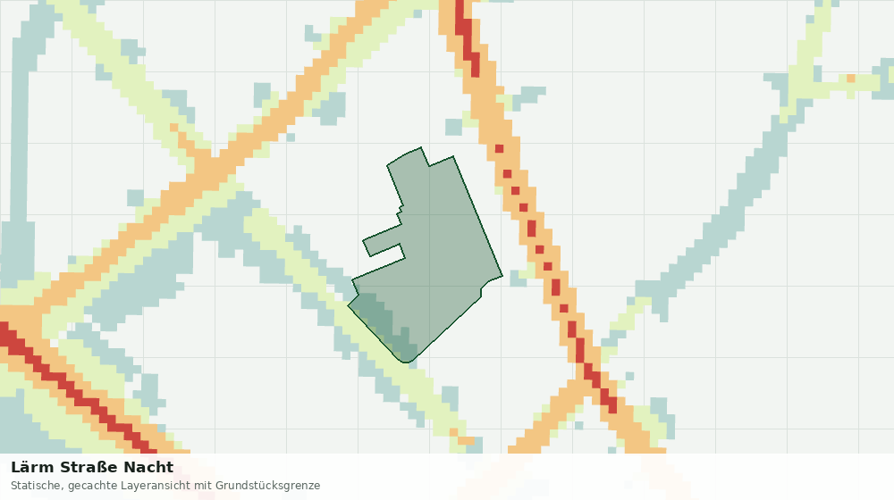 Statische Kartenansicht: Lärm Straße Nacht
