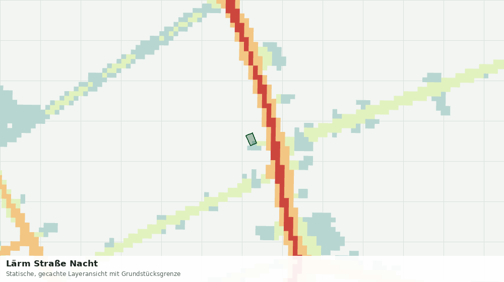 Statische Kartenansicht: Lärm Straße Nacht